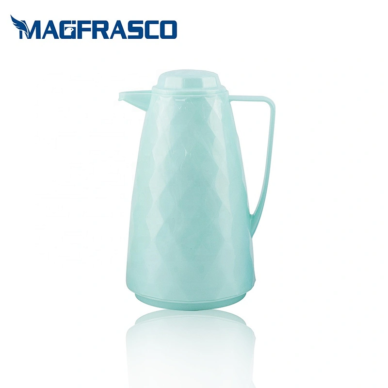 Manufacturer new design thermos thermal water coffee vacuum plastic flasks with glass liner