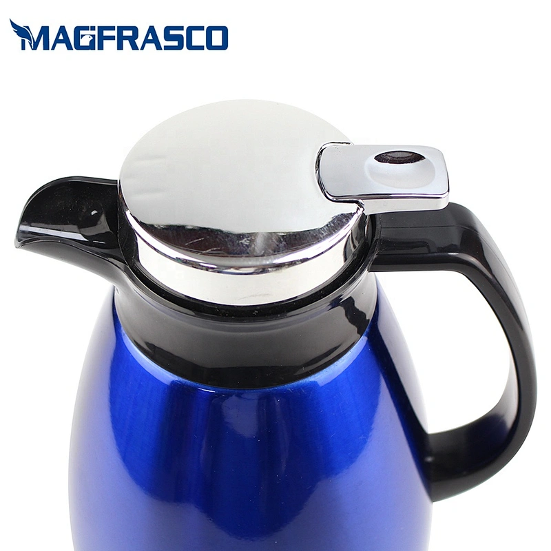 2L Home Restaurant Red Thermos Insulated Vacuum Arabic Double Wall Stainless Steel Coffee Pot Manufacturer