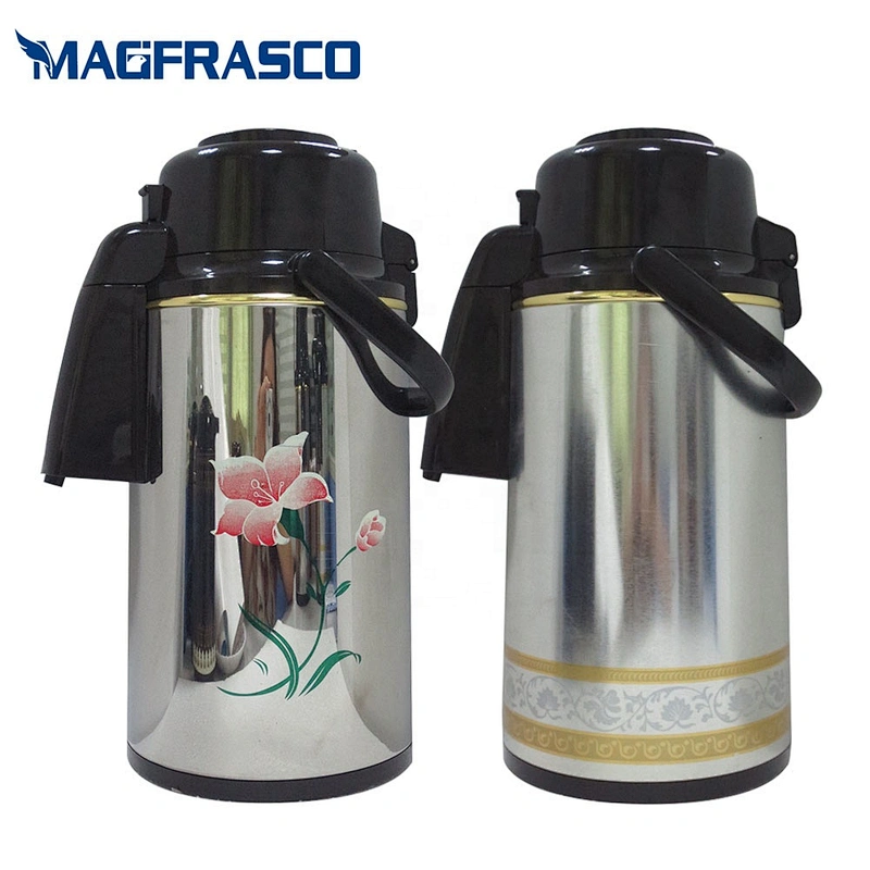 China OEM Custom Air Pressure Glass Refill Stainless Steel Termos Coffee Pot Manufacturer