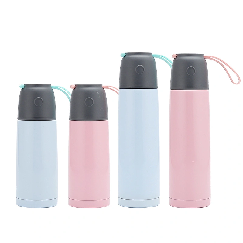 Custom Logo Printing Free Sample Leak Proof  Warm Cold 24H Blue Vacuum Water Bottle Stainless Steels
