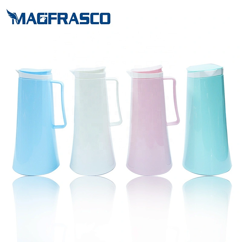 1L new design custom glass liner thermal insulation coffee thermos arabic plastic tea vacuum flask manufacturer