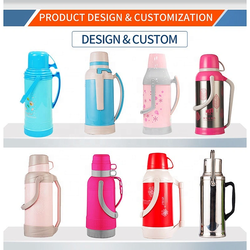 2L 3.2L 2000ml 3200ml glass lined plastic thermos vacuum flasks