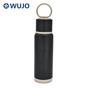Magfrasco 350ml / 500ml silver black double wall thermos stainless steel
