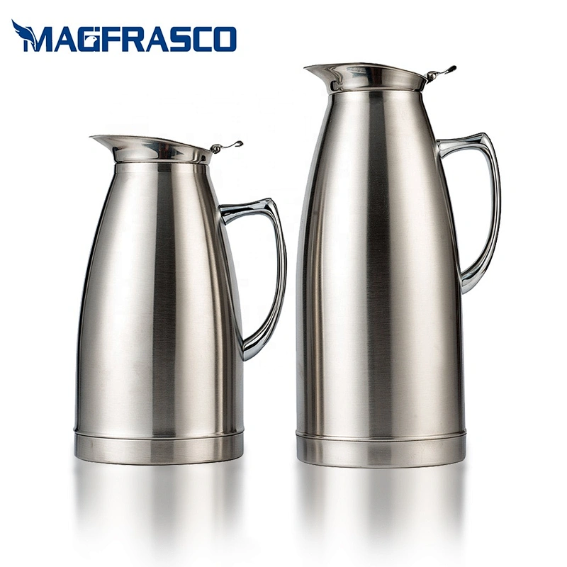 0.75L 1L 1.5L 2L Thermal Thermos Flask Hot Cold Vacuum Serving Moka Coffee Pot for Hotel Restaurant Airline