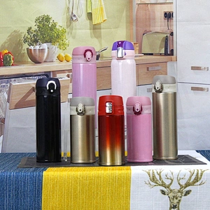 OEM Factory Sports Coffee Red Double Wall Vacuum Stainless Steel Insulated Water Bottle