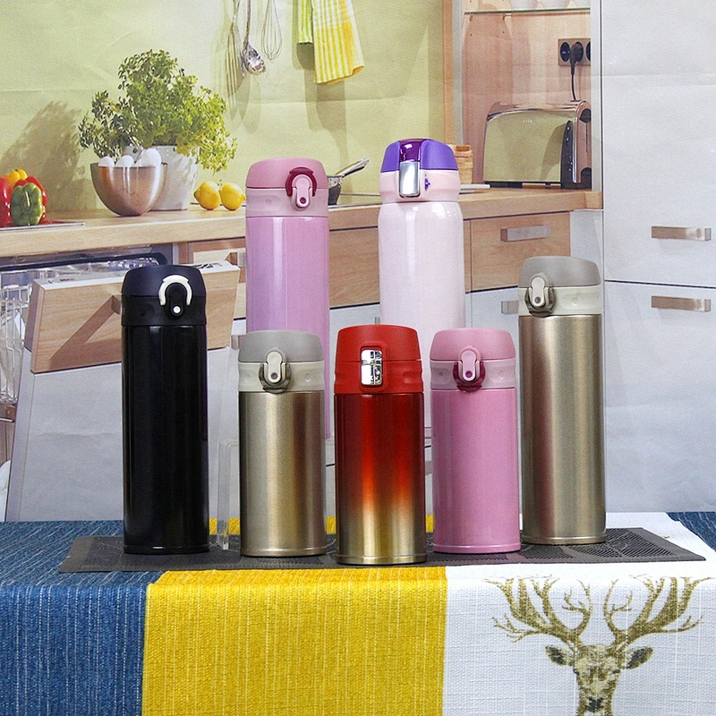 OEM Factory Sports Coffee Red Double Wall Vacuum Stainless Steel Insulated Water Bottle