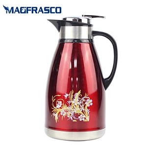 Wholesale 2L 3L Candle Burn Proof Vacuum Saudi Yemen Arabic Thermal Double Wall Stainless Steel Coffee Pot