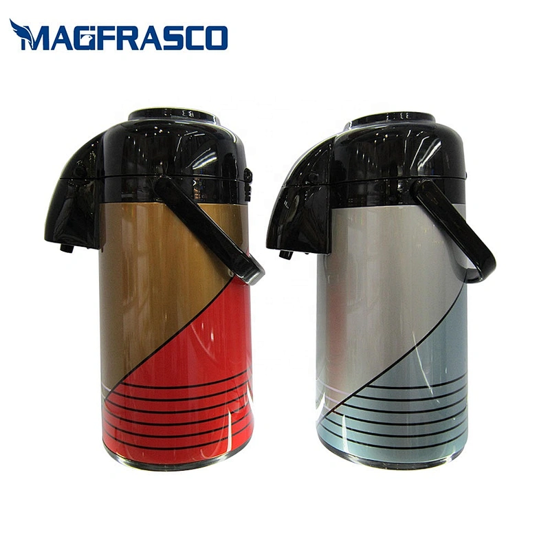 Best Selling Various Design Capacity Good Price Free Sample Coffee Thermos Flask Airpot with Glass Refill