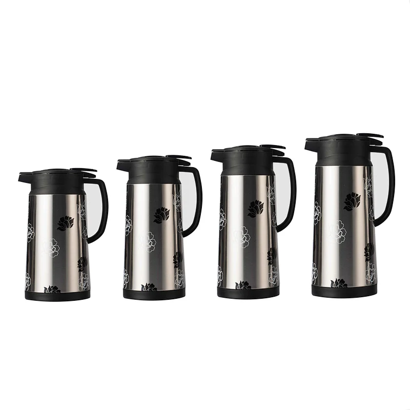 Turkish Kuwait Arab Yemen Dubai Saudi Arabic  patterned vacuum coffee pot with glass refill