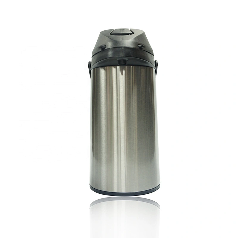 WUJO 3L wholesale best selling silver stainless steel glass liner coffee dispenser thermos