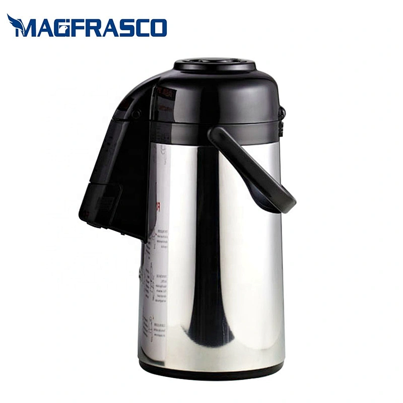 Manufacturer Restaurant Hotel Coffee Carafe Glass Liner  SS  AirPot Stainless Steel Thermos Flask