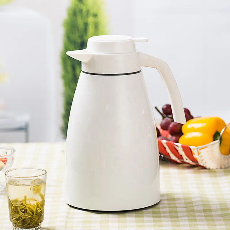 WUJO 2L glass refill arab white filter infuser plastic coffee thermos tea pot