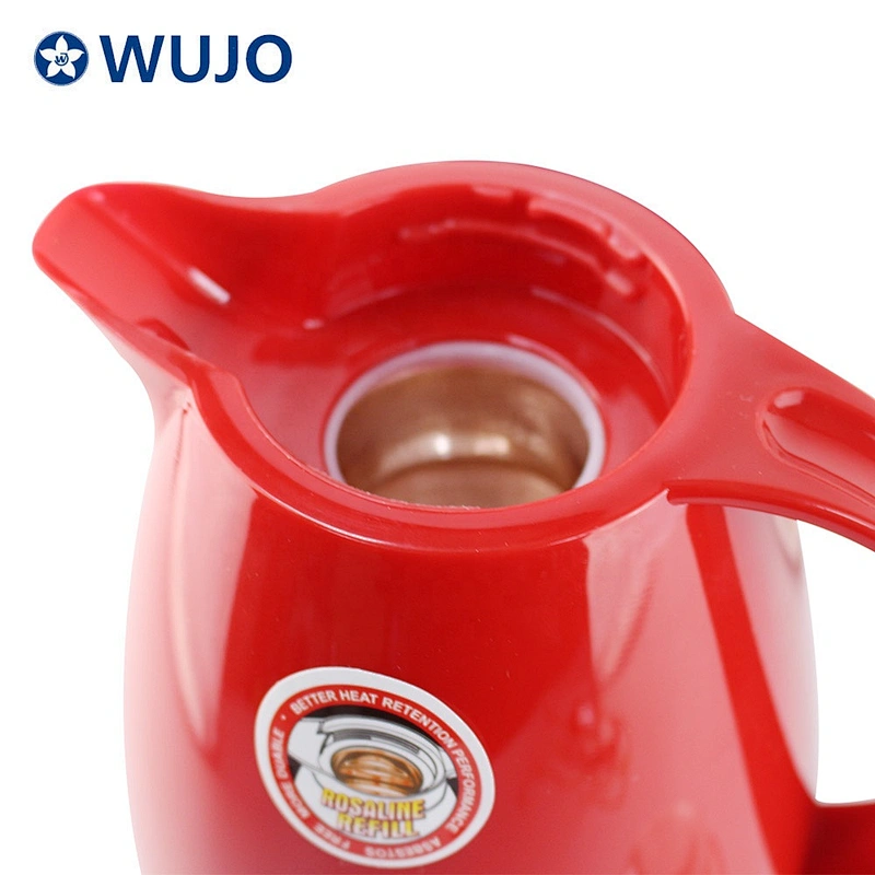 1 liter hot cold insulation vacuum flask glass inner plastic tea coffee arabic thermos sets
