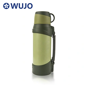 500ml black hot cold double wall thermos camping bicycle sports outdoor water coffee tea stainless steel flask