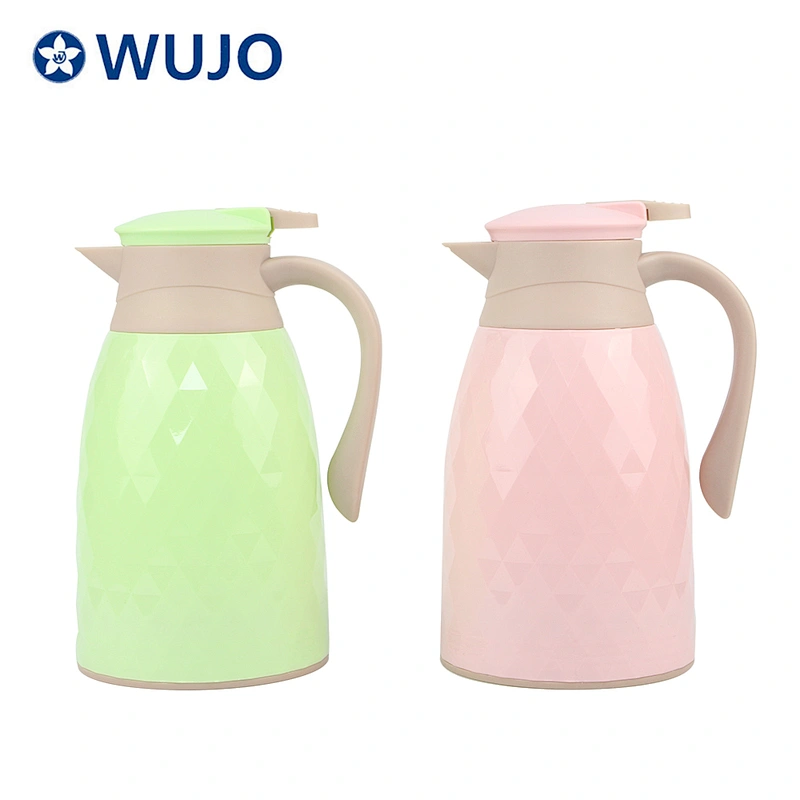 1L BEST SELLING  vacuum hot cold tea coffee pot plastic thermos vacuum flask glass inner