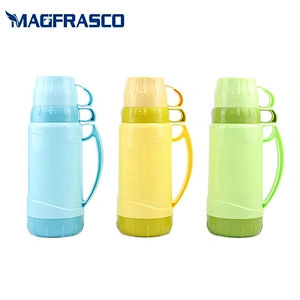 1L 1.8L Factory Wholesale Termos Stanley Plastic Vacuum Tea Coffee Thermos with Two Cups for Travel