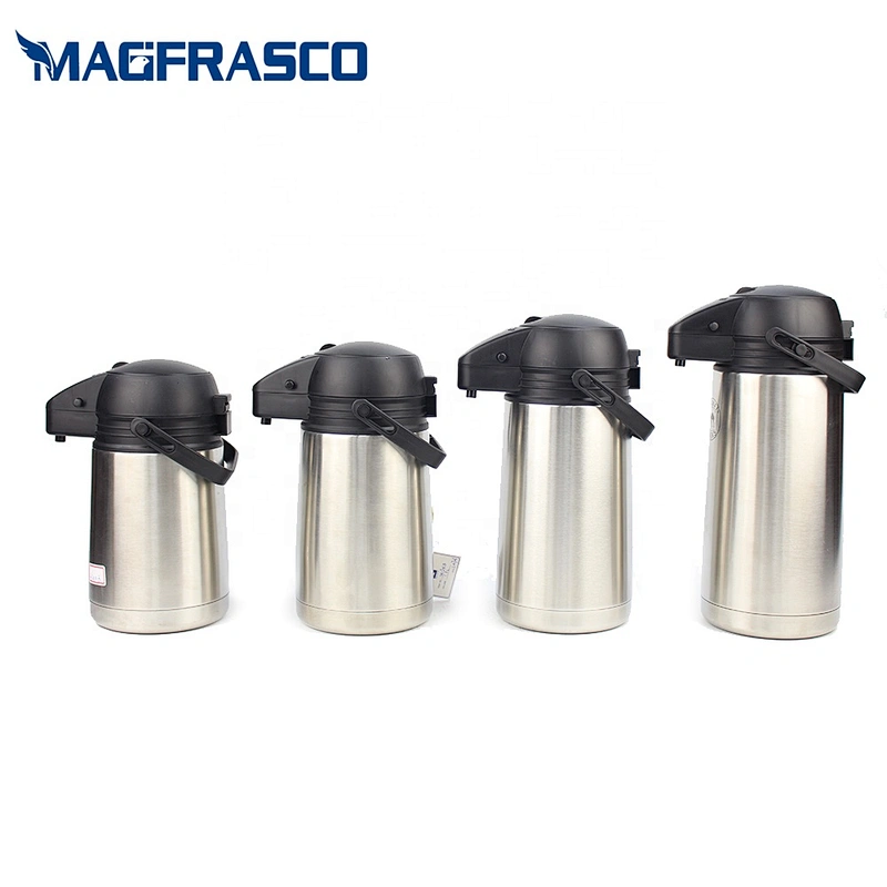 1L 1.3L 1.6L 1.9L  Hotel Restaurant Customized Double Wall Airpot Termos Stanley Coffee Pot Stainless Steel
