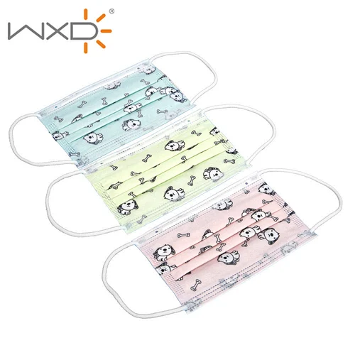 Disposable face mask for kids