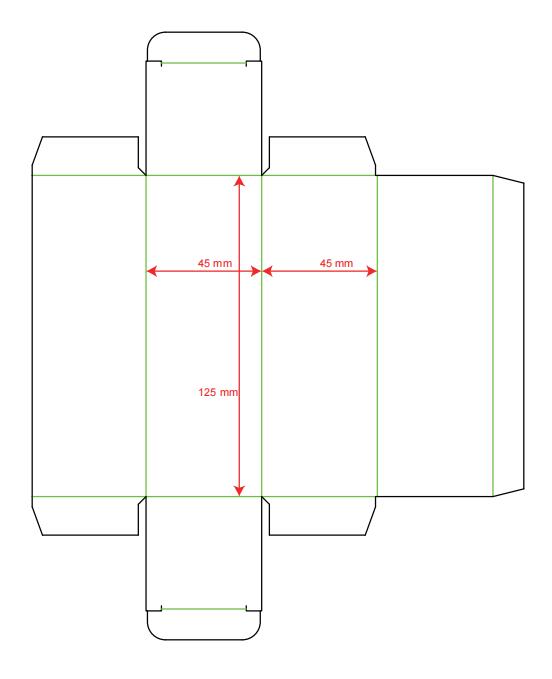 two tuck end box template