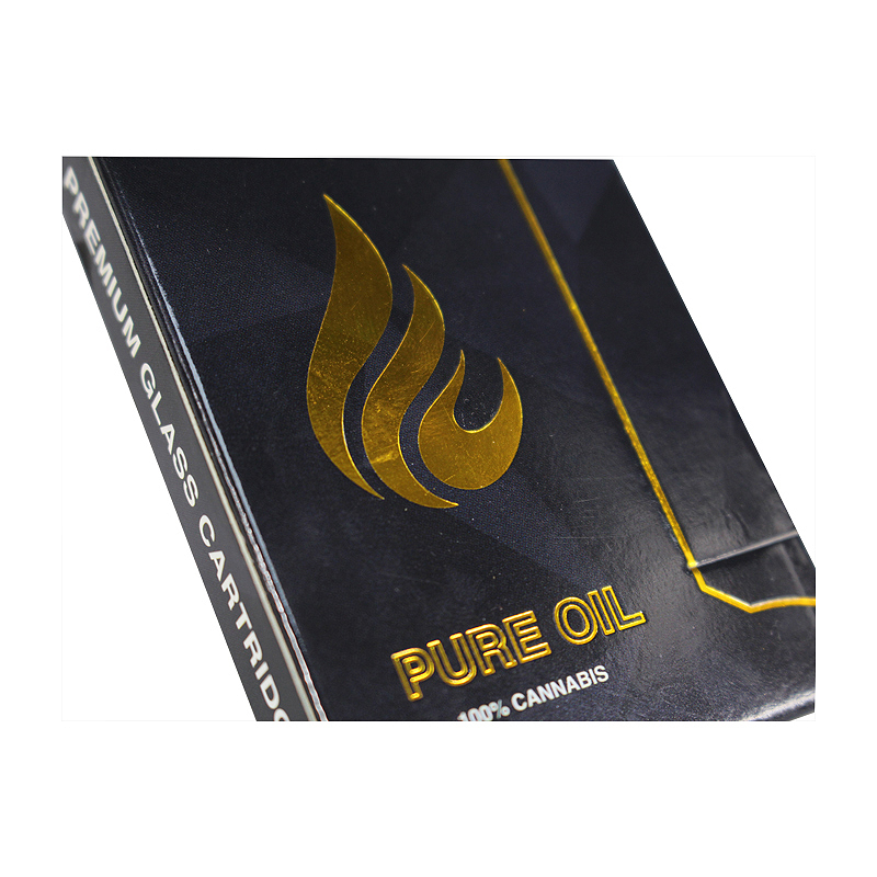 gold stamping logo paper box