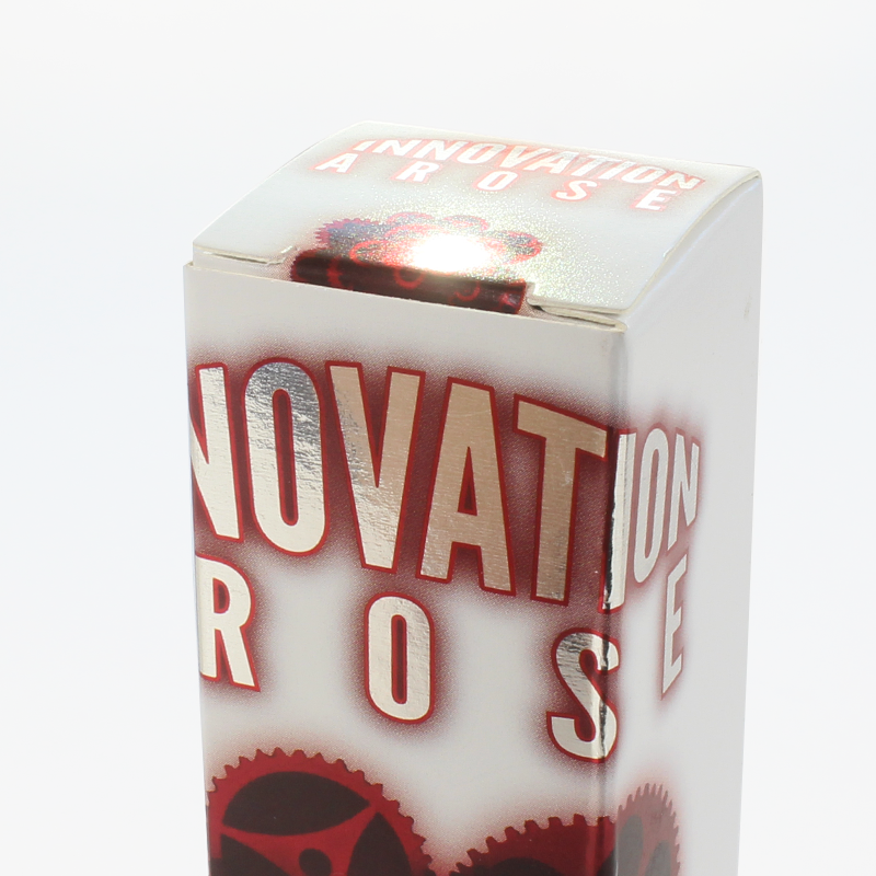 metallic silver foil box