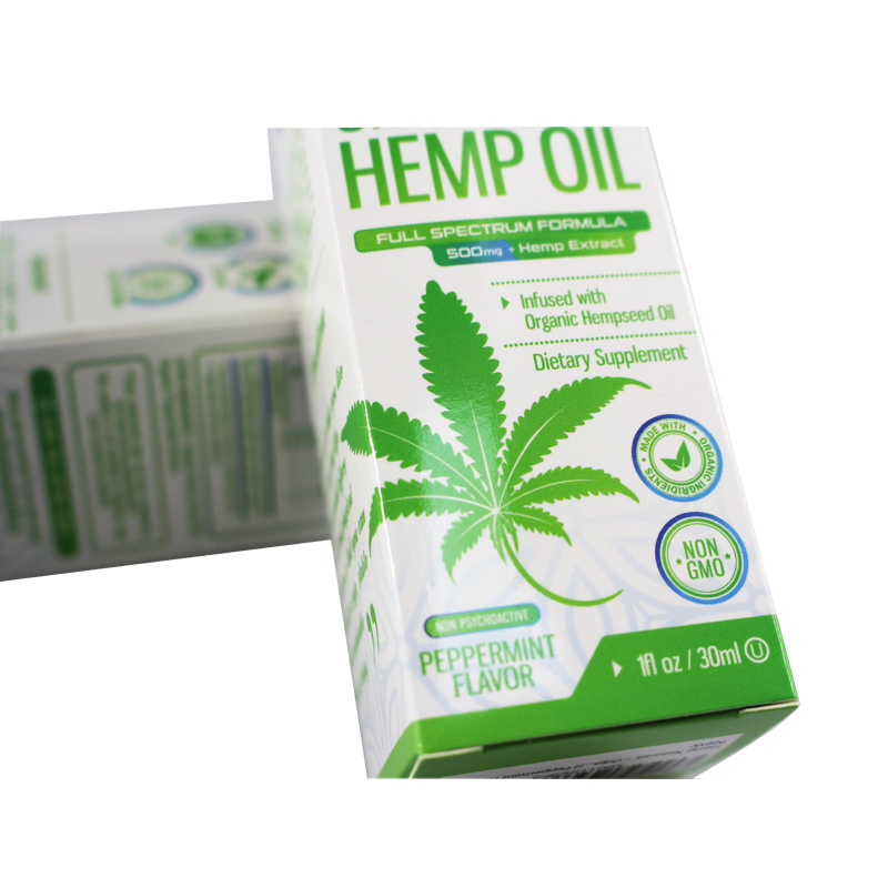 hemp oil paper box