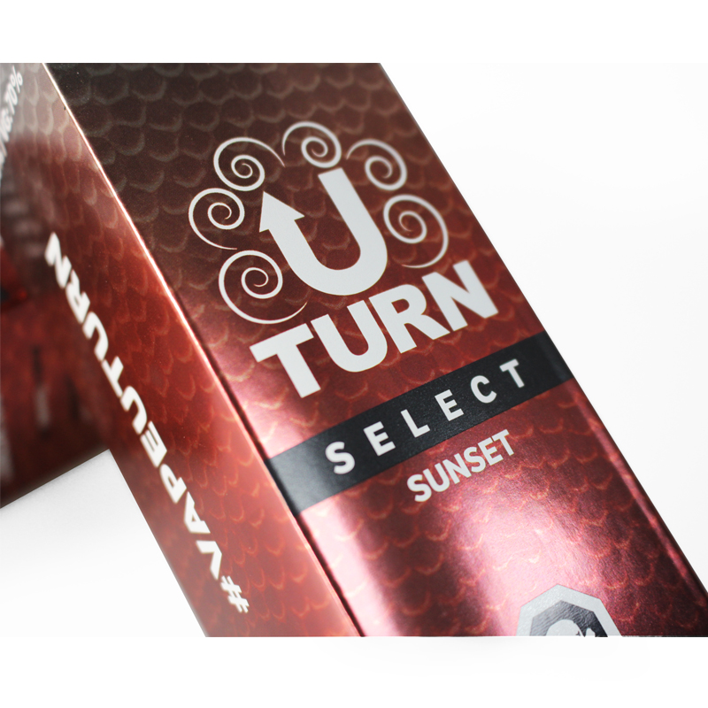 silver foil vaping paper box