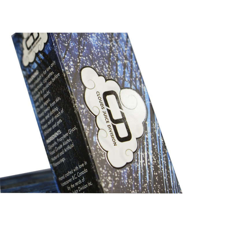 shinny logo paper package box