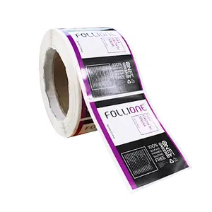 glossy varnishing  package White PE bottle package label