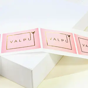 custom company logo label sticker for vaping brand package