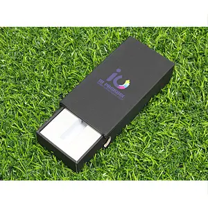 CR black velvet film matt printing paper package box for vaping pen insert