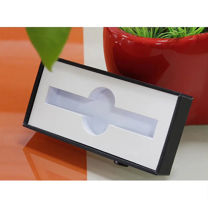 CR black velvet film matt printing paper package box for vaping pen insert