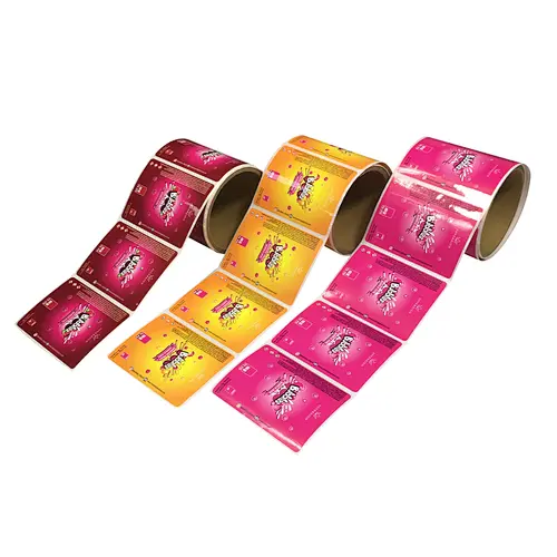 printing glossy laminated adhesive label for oil bottle package label