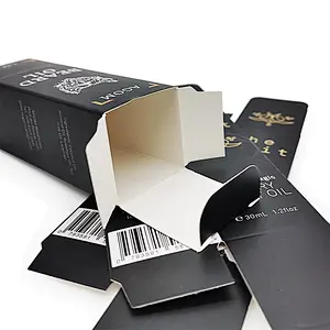 cmyk printed matt 10ml 30ml 60ml 100ml oil bottle paper package box