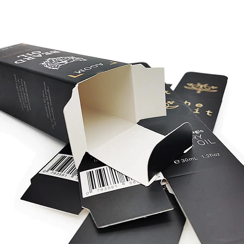 cmyk printed matt 10ml 30ml 60ml 100ml oil bottle paper package box