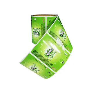 printing glossy laminated adhesive label for oil bottle package label