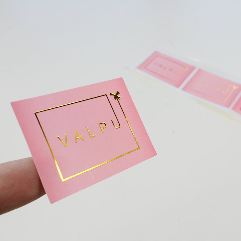 gold foil brand label