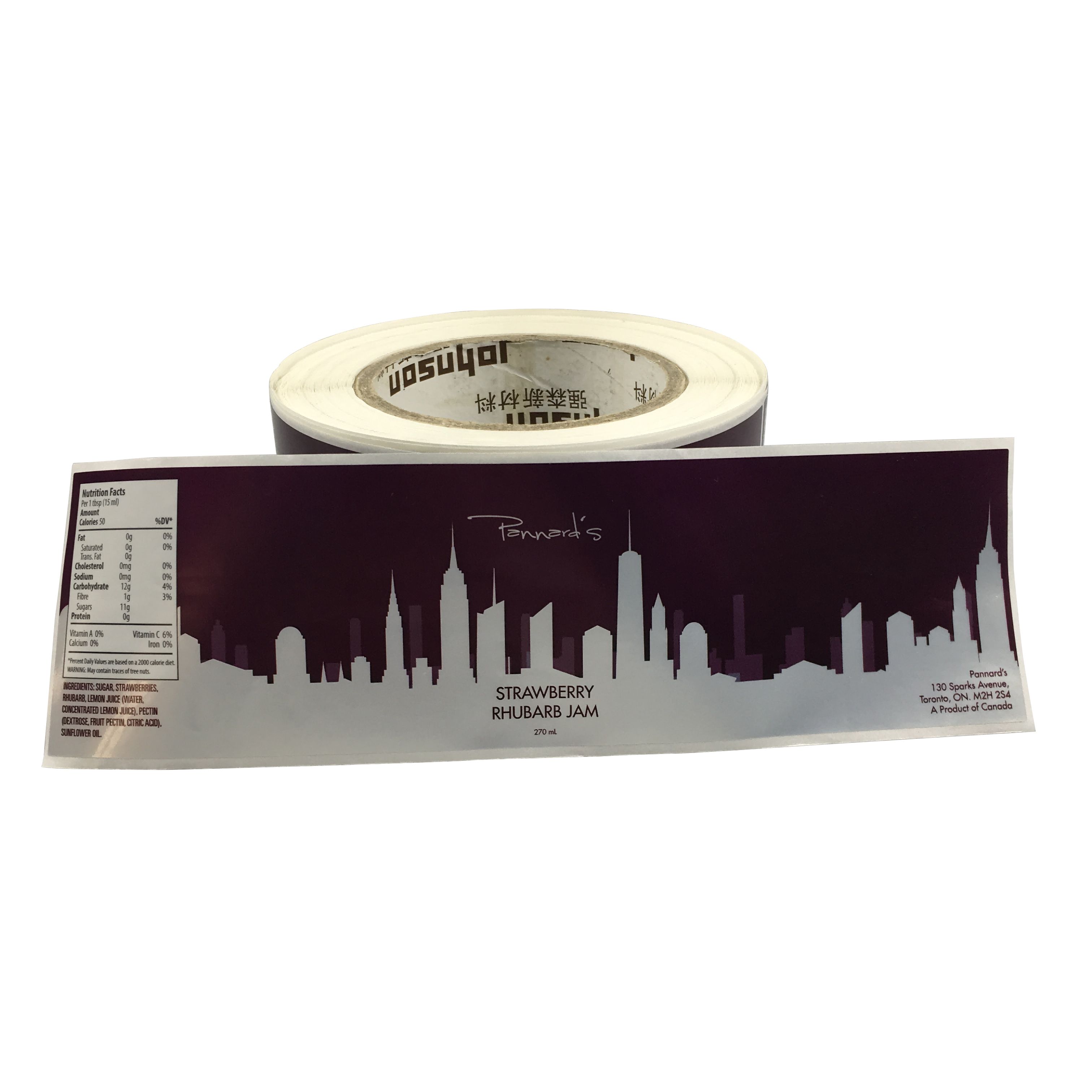 silver foil label