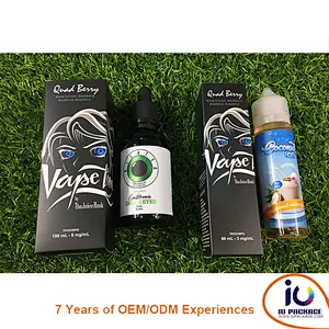 350g 18pt matt lamination paper package box for liquid bottle