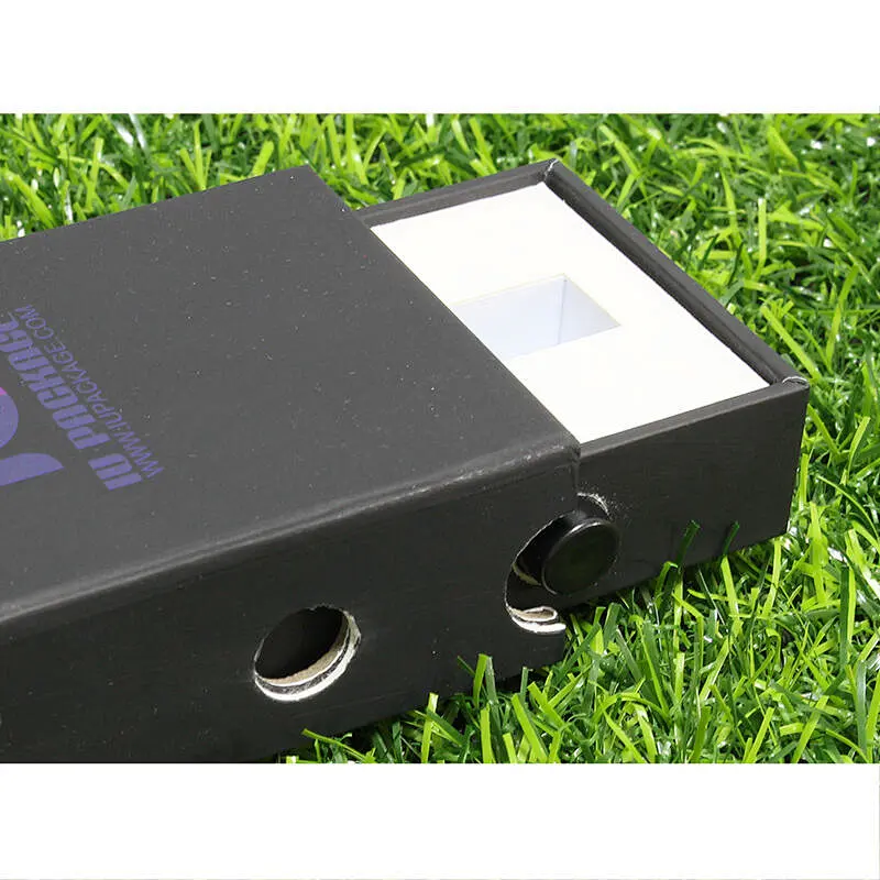 CR black velvet film matt printing paper package box for vaping pen insert