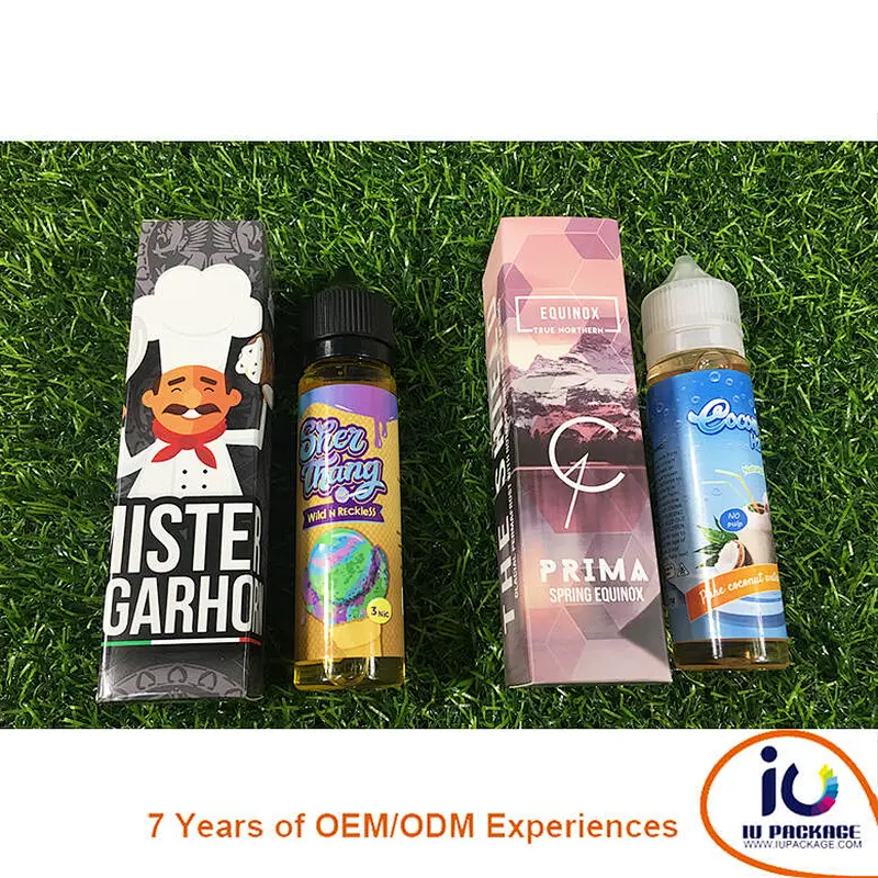 high glossy coated paper box for gorilla unicorn vaping bottle package