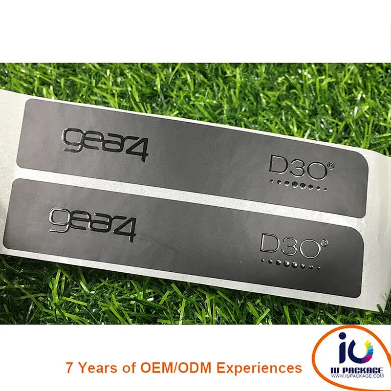 glossy sopt uv on matt laminated package label