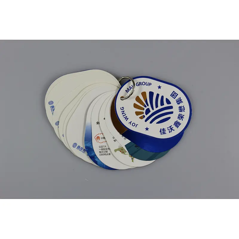 custom printing glossy matt gold foil paper card and brochure booklet
