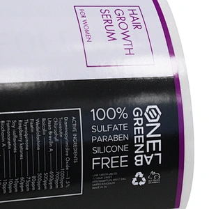 glossy varnishing  package White PE bottle package label