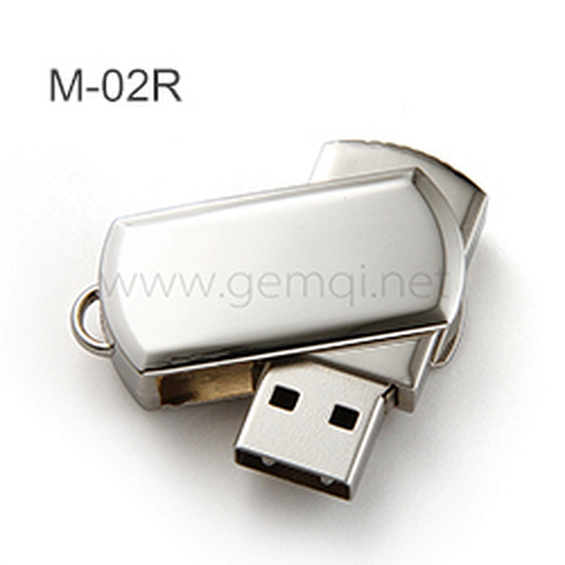 Customized Mini Swivel Metal USB Flash Drive Metal USB 2.0 3.0 Memory Stick Pen Drive With Logo