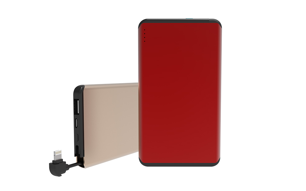 Slim Power Bank With Built In Cable factory