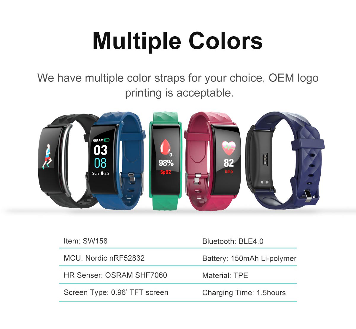 Waterproof Bluetooth Fitness Tracker for sale