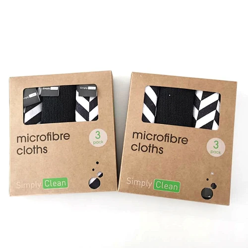 3PK Microfiber Cloths Eco-Friendly packing