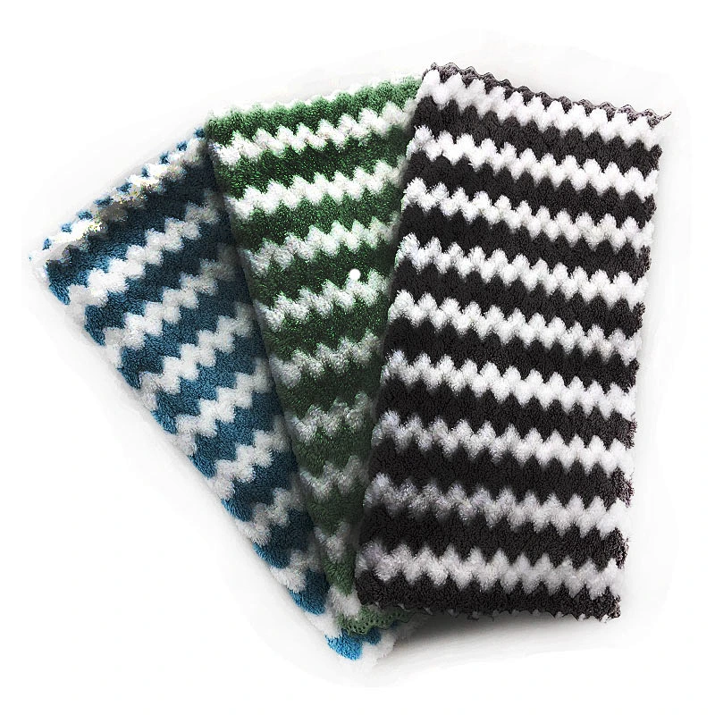 Microfiber dish cleaning cloth