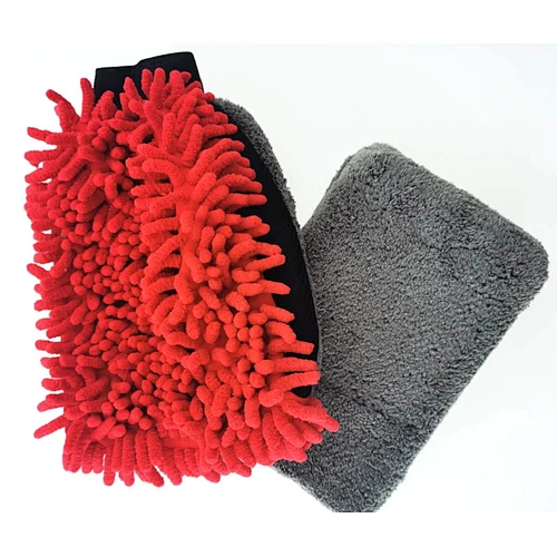 Chenille Car Mitt & Coral Sponge